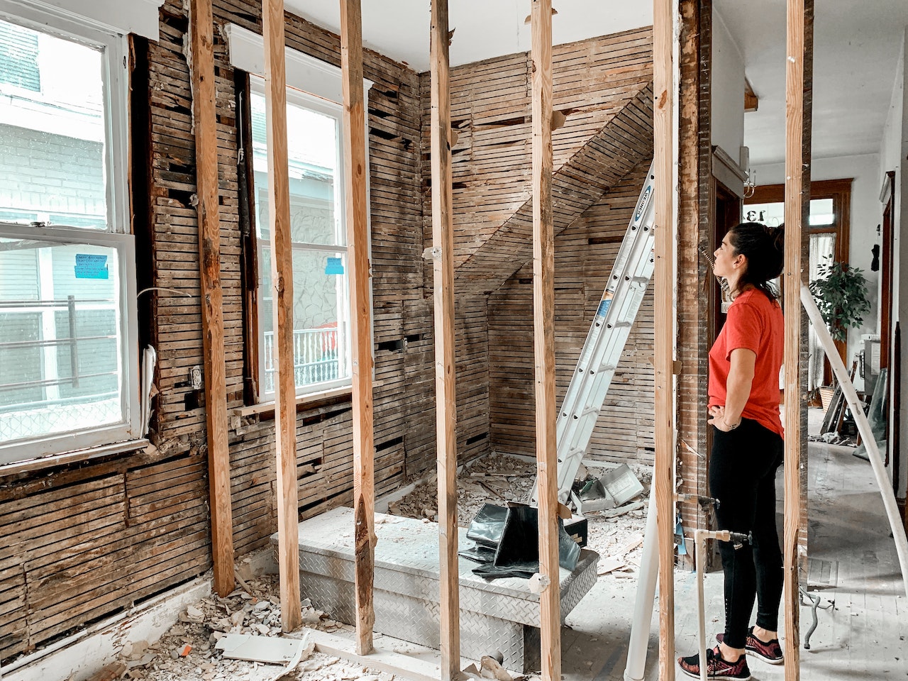 woman overseeing a construction project