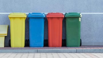 trash bins