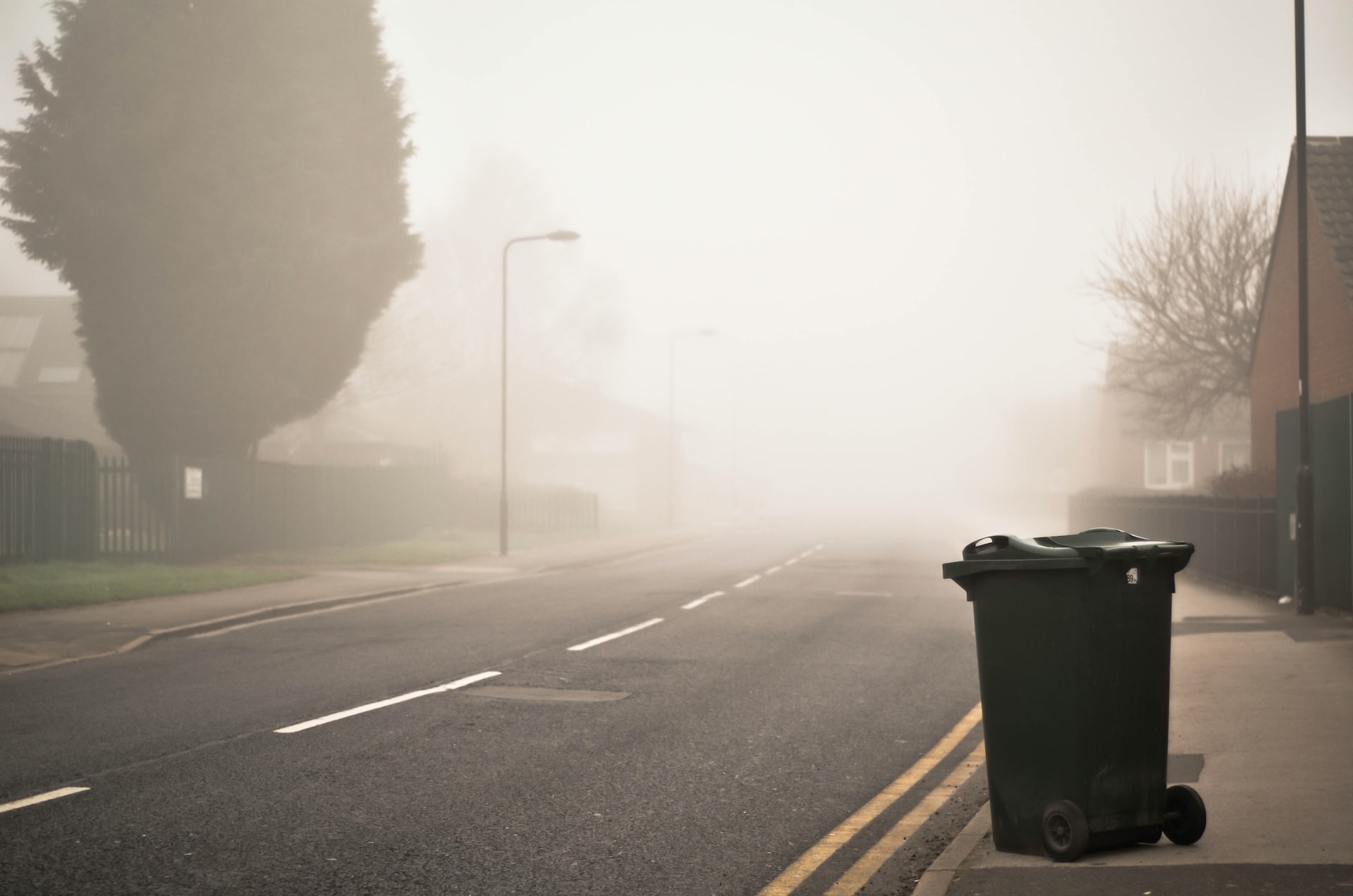 skip bin on the street