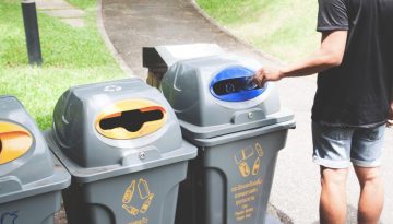 trash bins