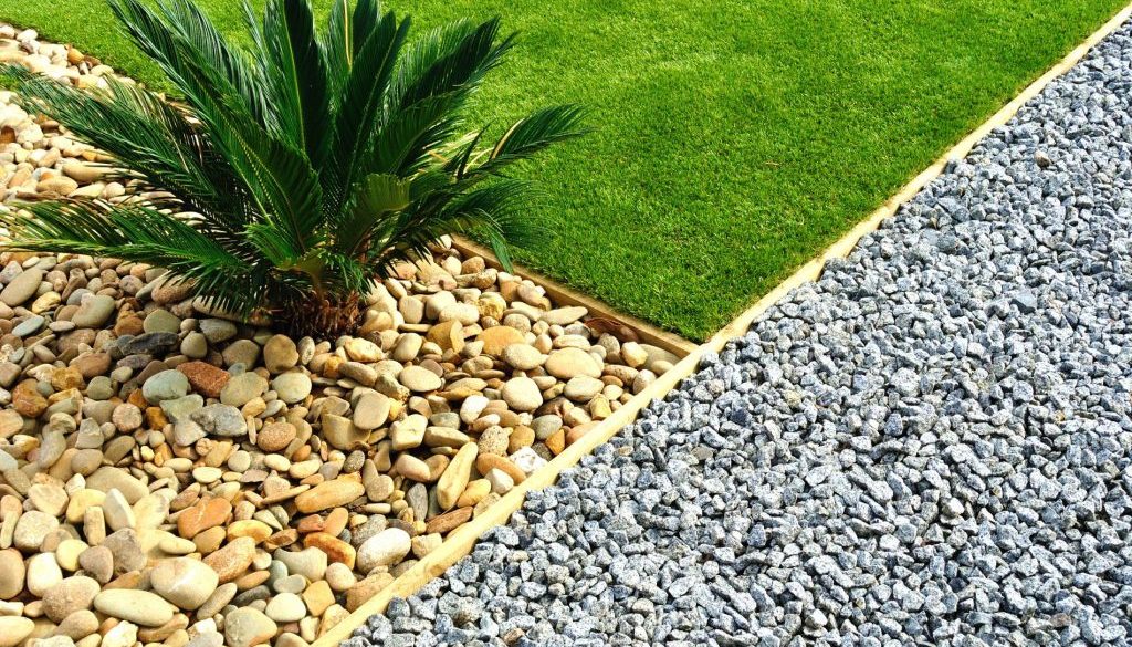 Aggregates on landscaping