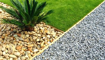 Aggregates on landscaping