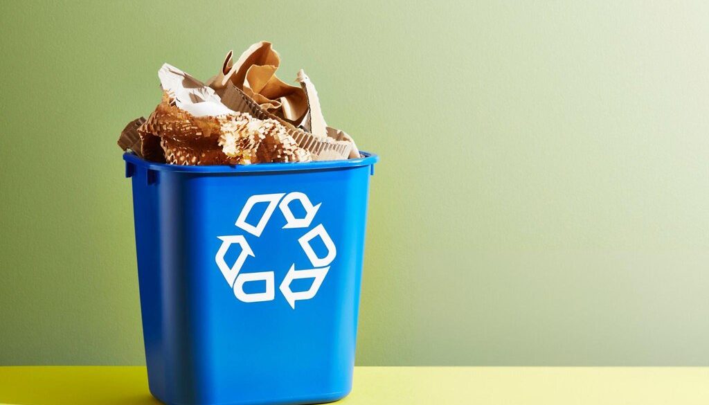 recycling paper and cardboard