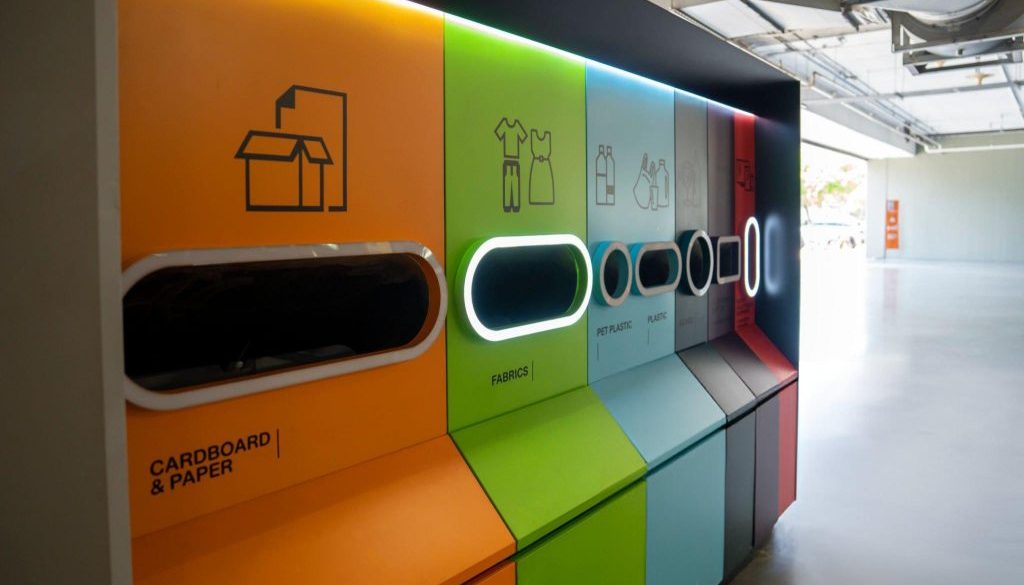 color coded bins
