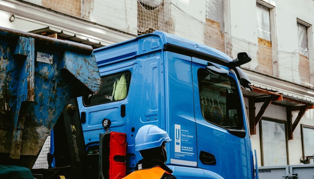 local skip hire on busy Cheshire streets