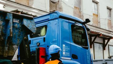 local skip hire on busy Cheshire streets
