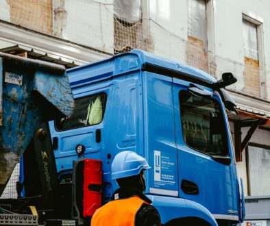 local skip hire on busy Cheshire streets