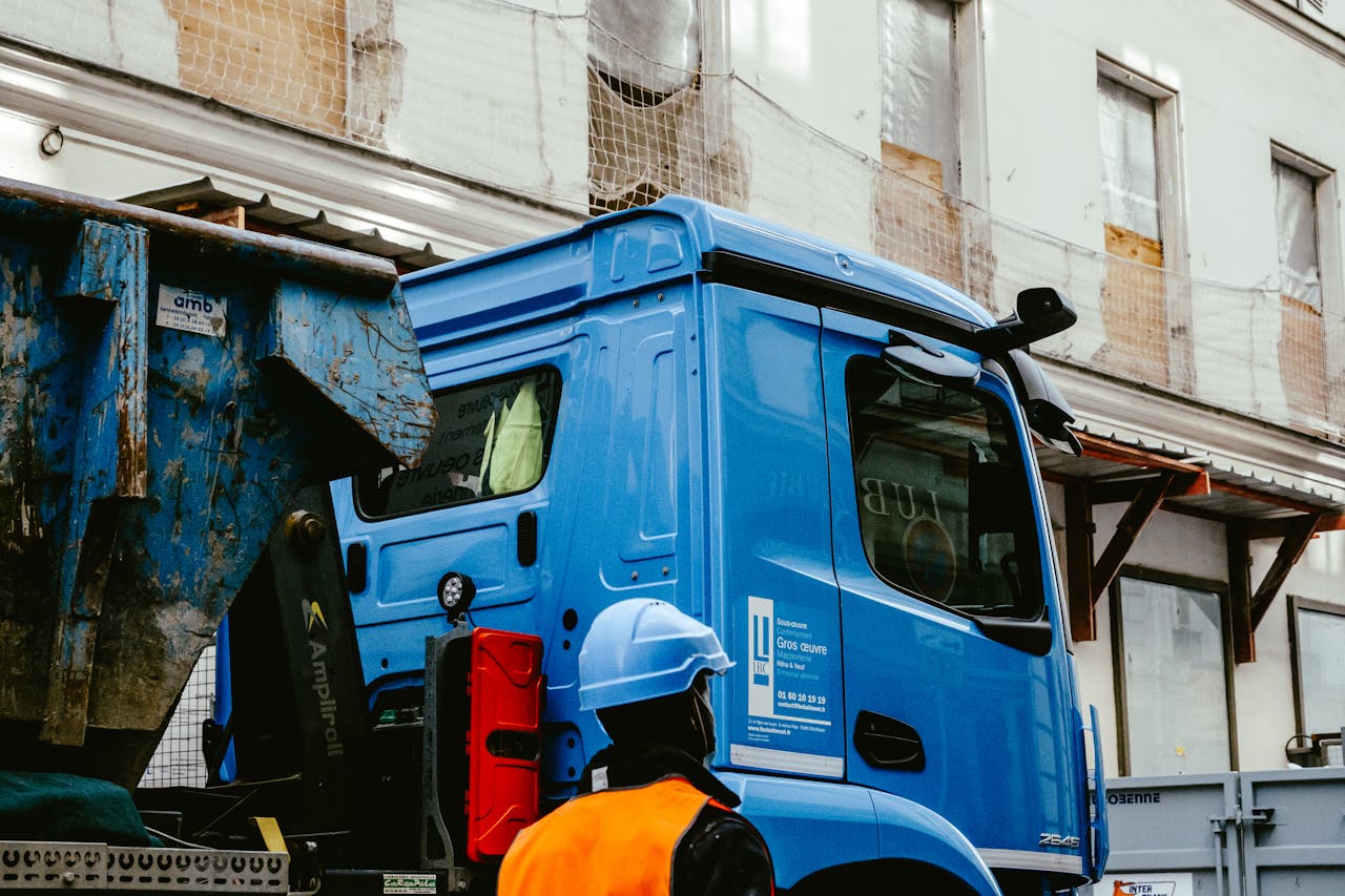 local skip hire on busy Cheshire streets