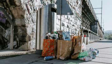 trash on the streets