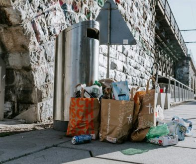 trash on the streets